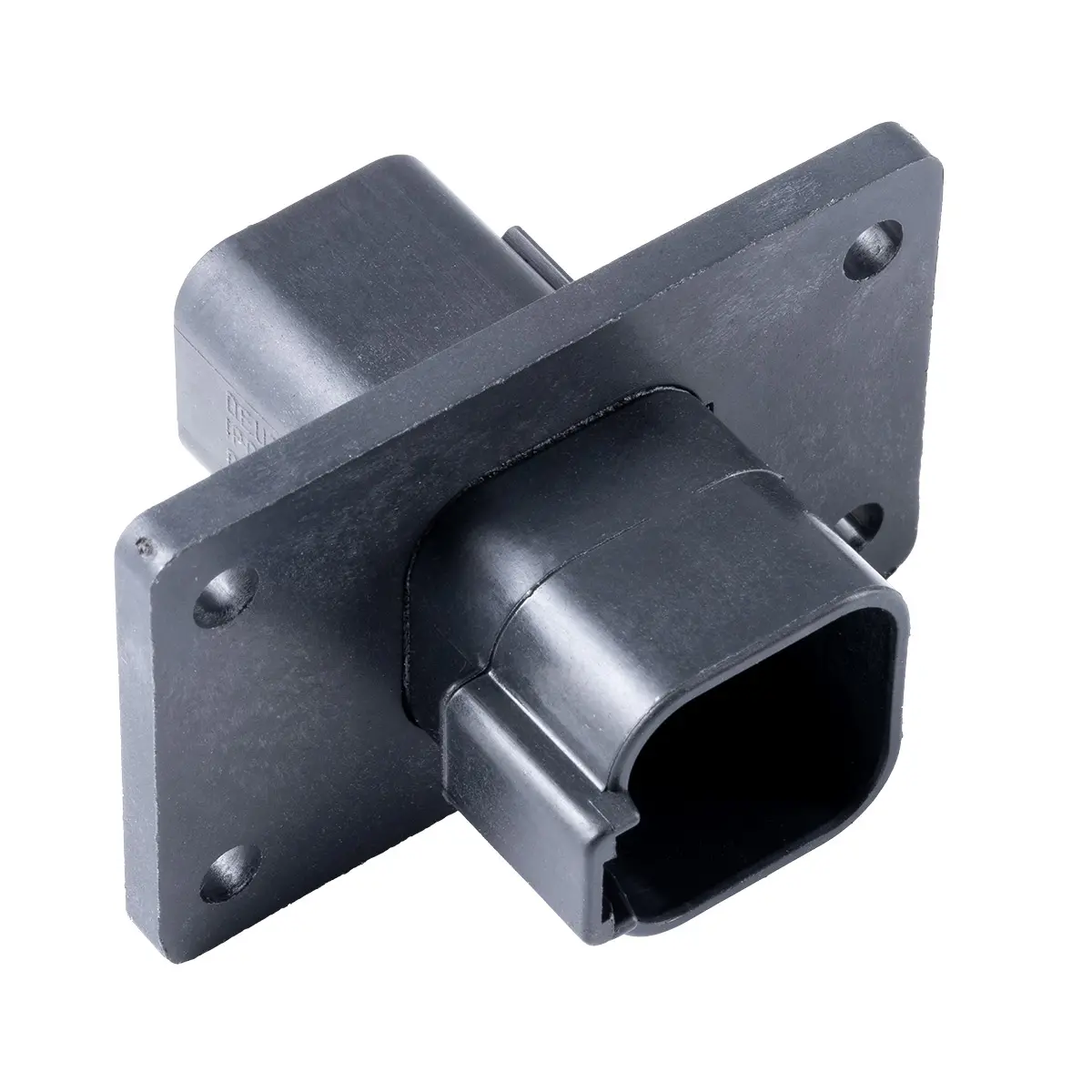 REC, 6P, BLK, E, Flange - DT04-6P-CL06