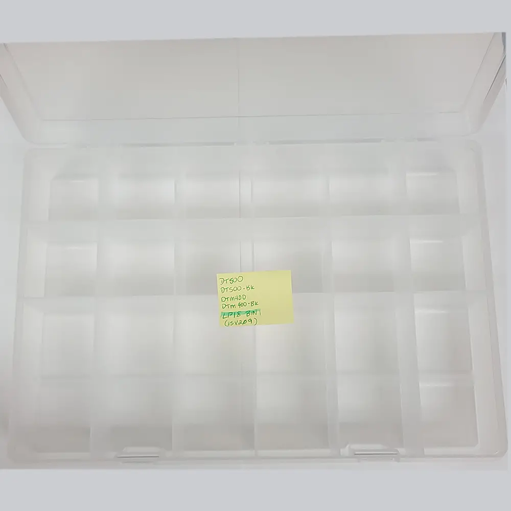 Large 18 COMPARTMENT STORAGE Box - LP18-CLEAR