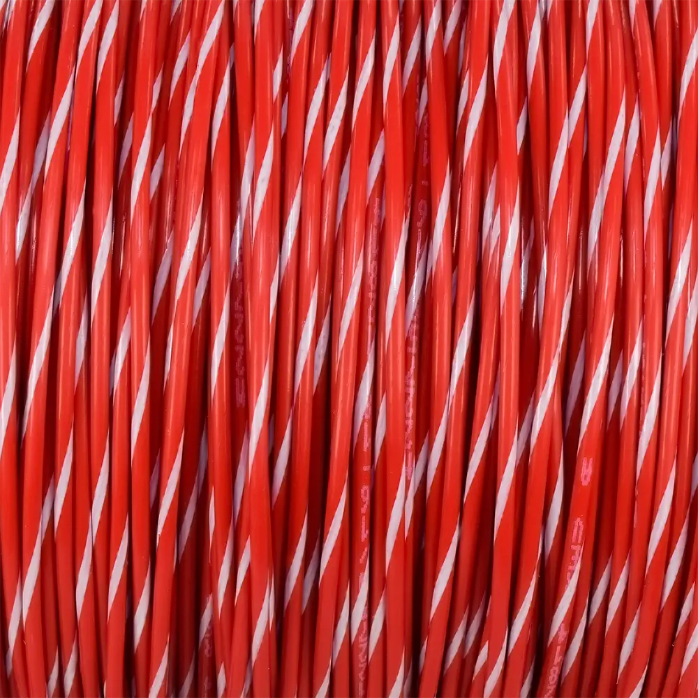 M22759/16-18-29 Red/White Wire Tefzel 18 AWG