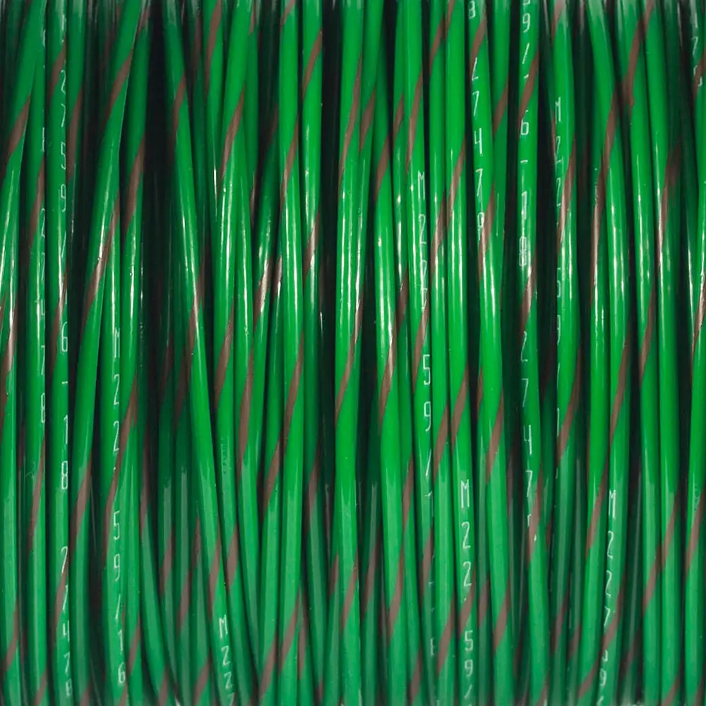 M22759/16-18-51 Green/Brown Wire Tefzel 18 AWG
