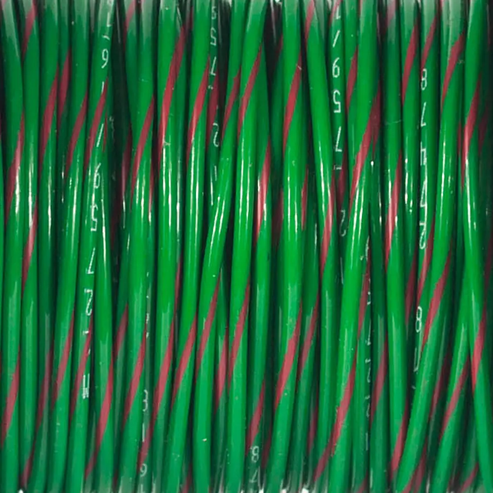 M22759/16-18-52 Green/Red Wire Tefzel 18 AWG