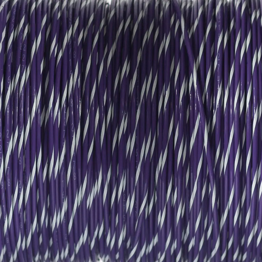 M22759/16-18-79 Violet/White Wire Tefzel 18 AWG