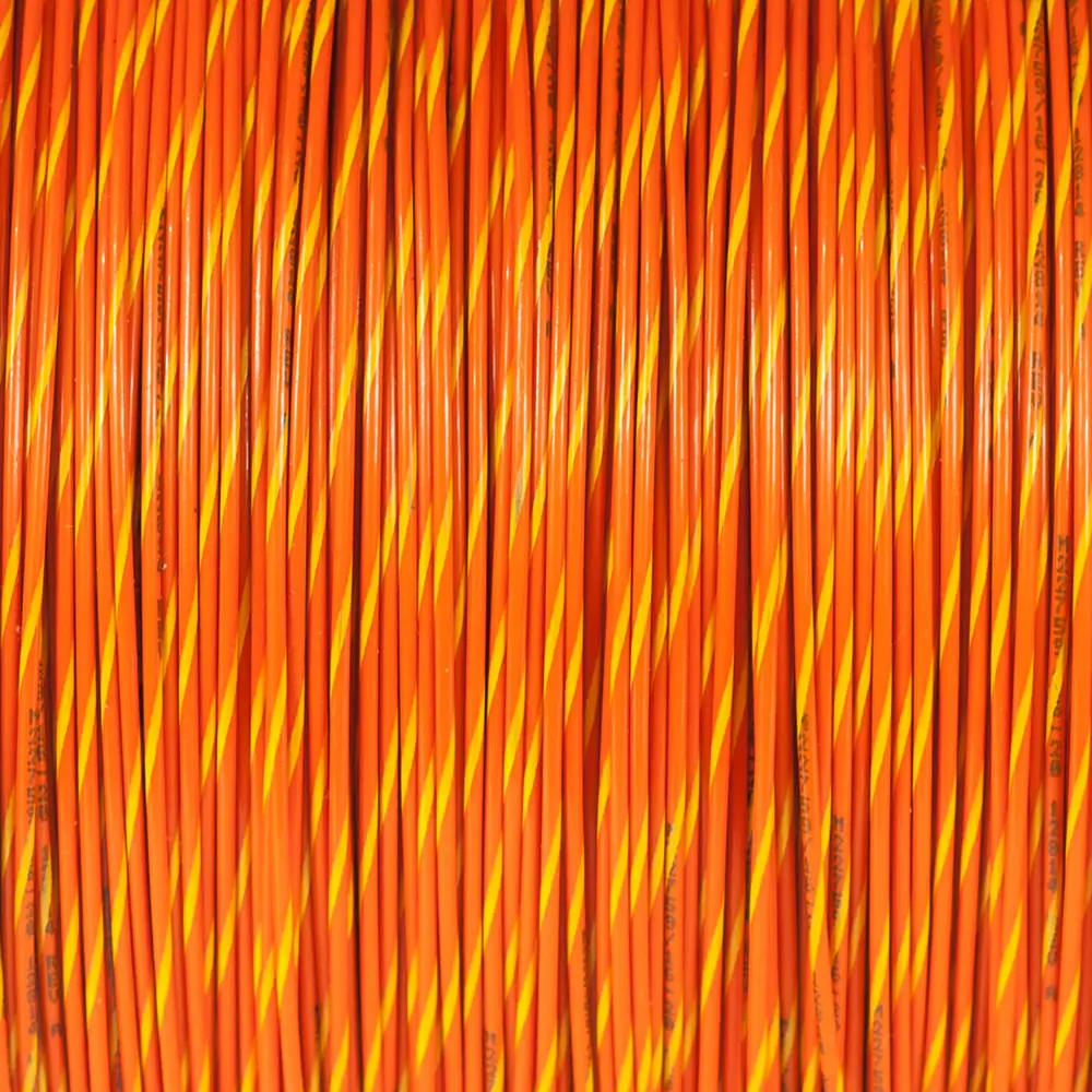 M22759/16-20-34 Orange/Yellow Wire Tefzel 20 AWG