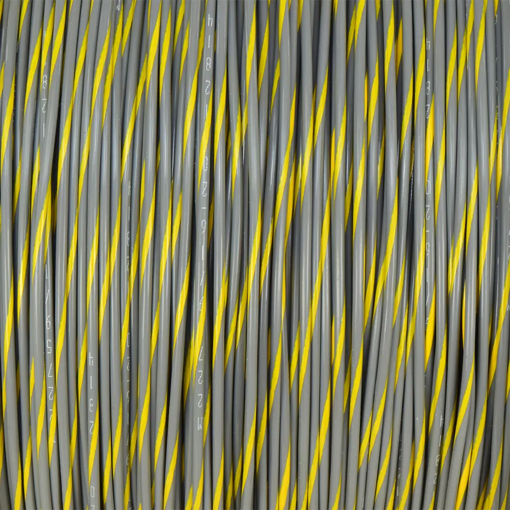 M22759/16-20-84 Gray/Yellow Wire Tefzel 20 AWG