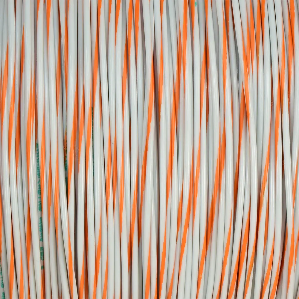 M22759/16-20-93 White/Orange Wire Tefzel 20 AWG