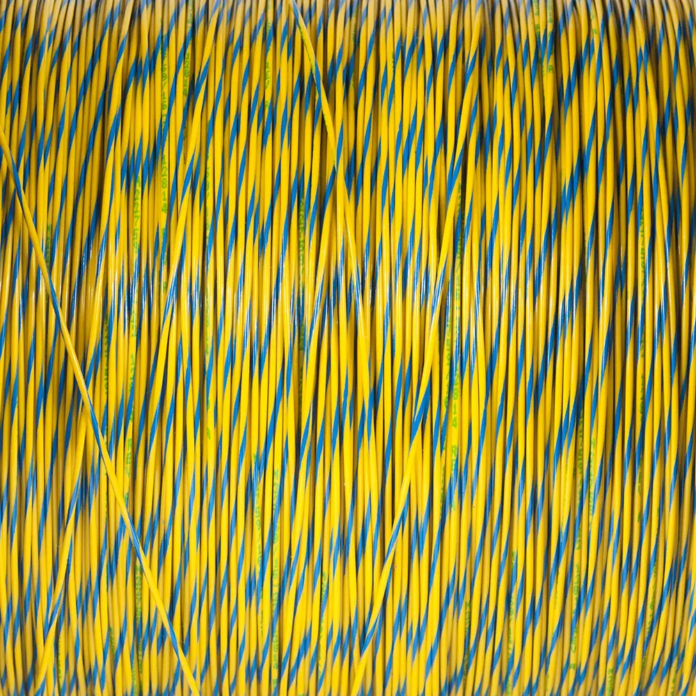M22759/16-22-46 Yellow/Blue Wire Tefzel 22 AWG