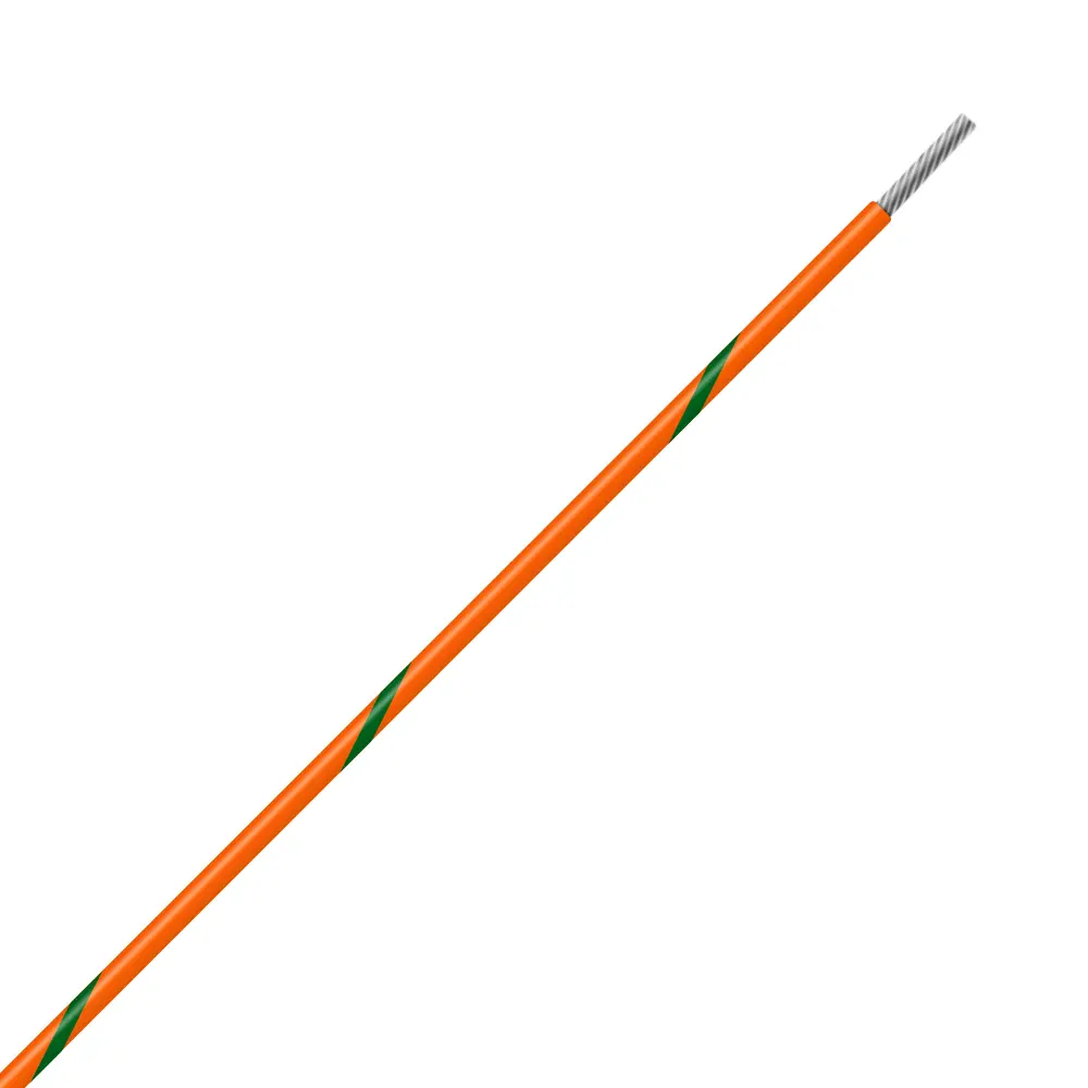 Orange/Green Wire Tefzel 24 AWG - M22759/16-24-35