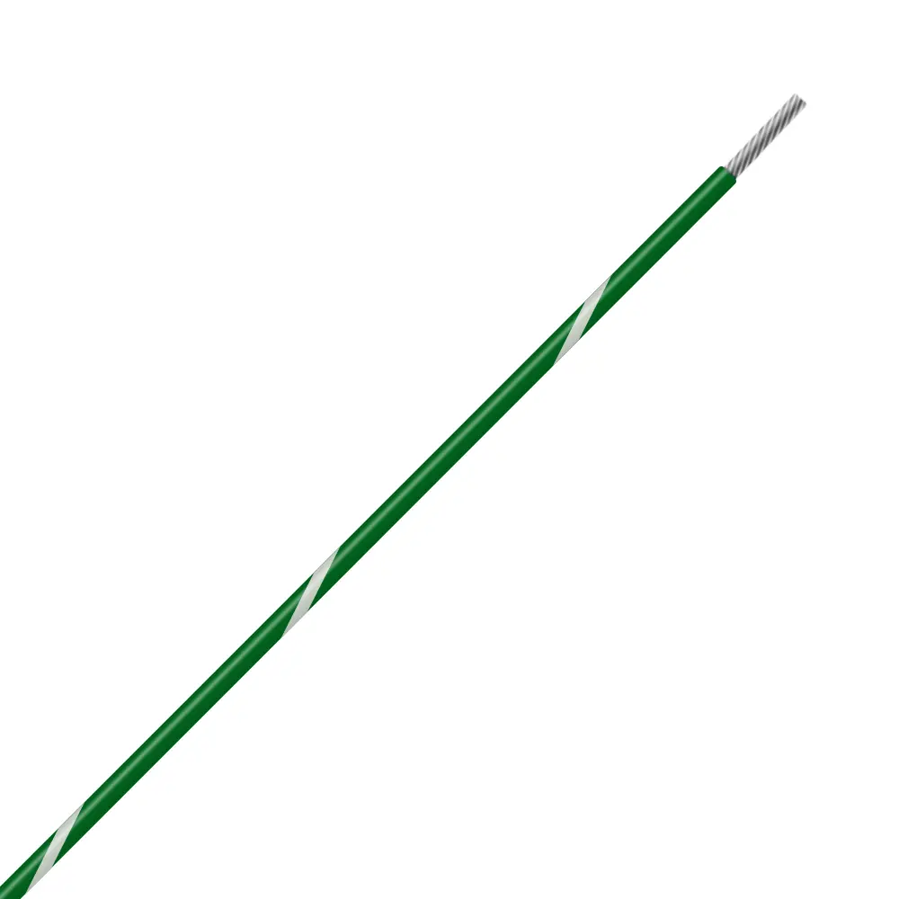 Green/White Wire Tefzel 24 AWG - M22759/16-24-59