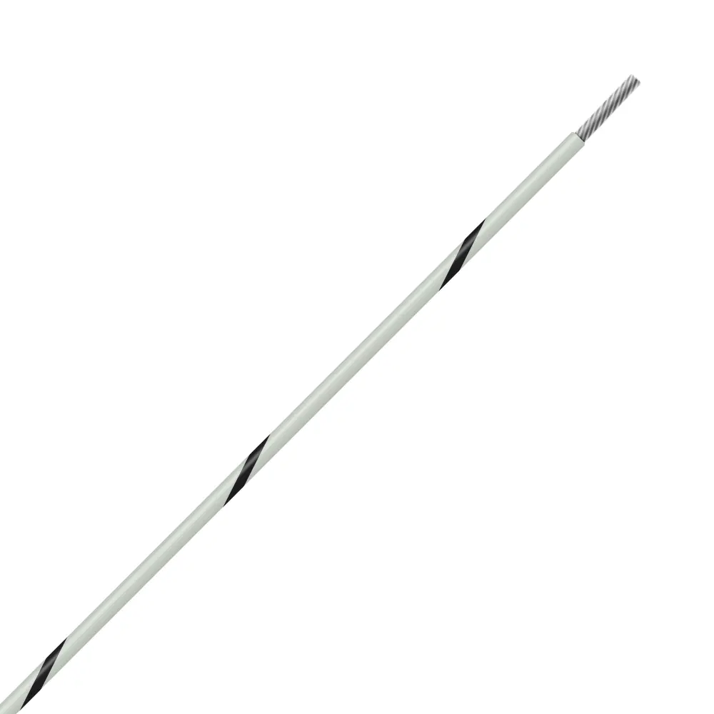 White/Black Wire Tefzel 8 AWG - M22759/16-8-90