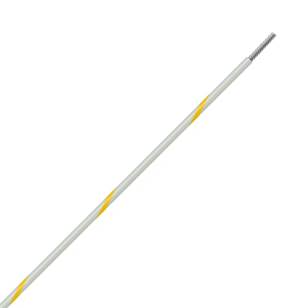 White/Yellow Wire Tefzel 8 AWG - M22759/16-8-94