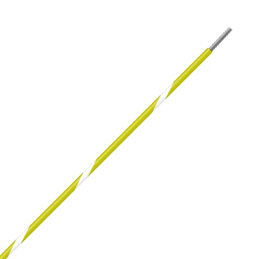 Yellow/White Wire Tefzel 14 AWG - M22759/32-14-49