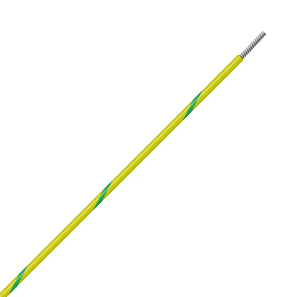 Yellow/Green Wire Tefzel 16 AWG - M22759/32-16-45