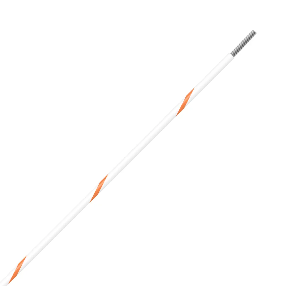 White/Orange Wire Tefzel 16 AWG - M22759/32-16-93