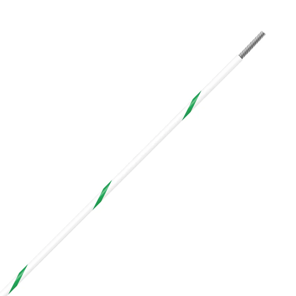 White/Green Wire Tefzel 16 AWG - M22759/32-16-95