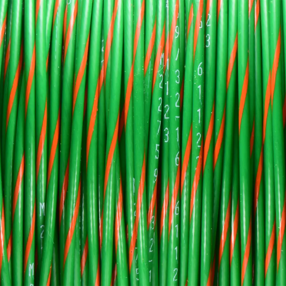 Green/Orange Wire Tefzel 18 AWG - M22759/32-18-53