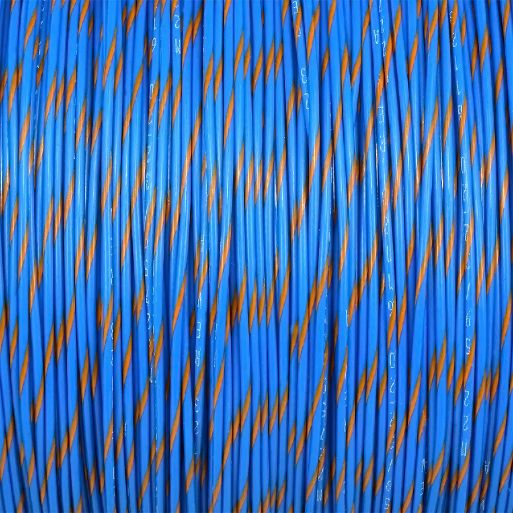 Blue/Orange Wire Tefzel 18 AWG - M22759/32-18-63