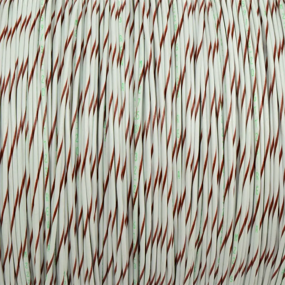 White/Brown Wire Tefzel 20 AWG - M22759/32-20-91