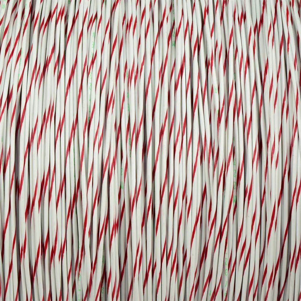 White/Red Wire Tefzel 20 AWG - M22759/32-20-92