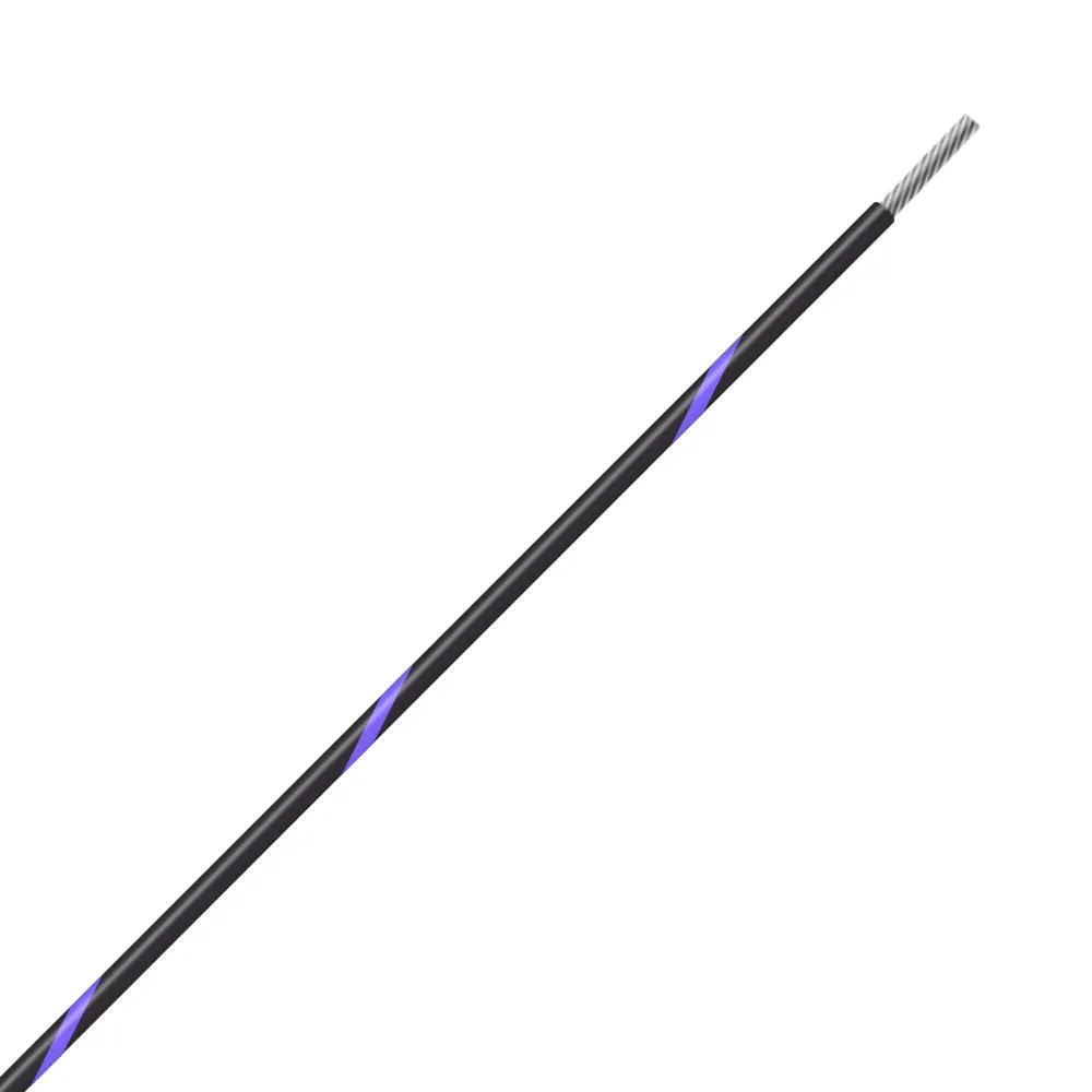 Black/Violet Wire Tefzel 22 AWG - M22759/32-22-07