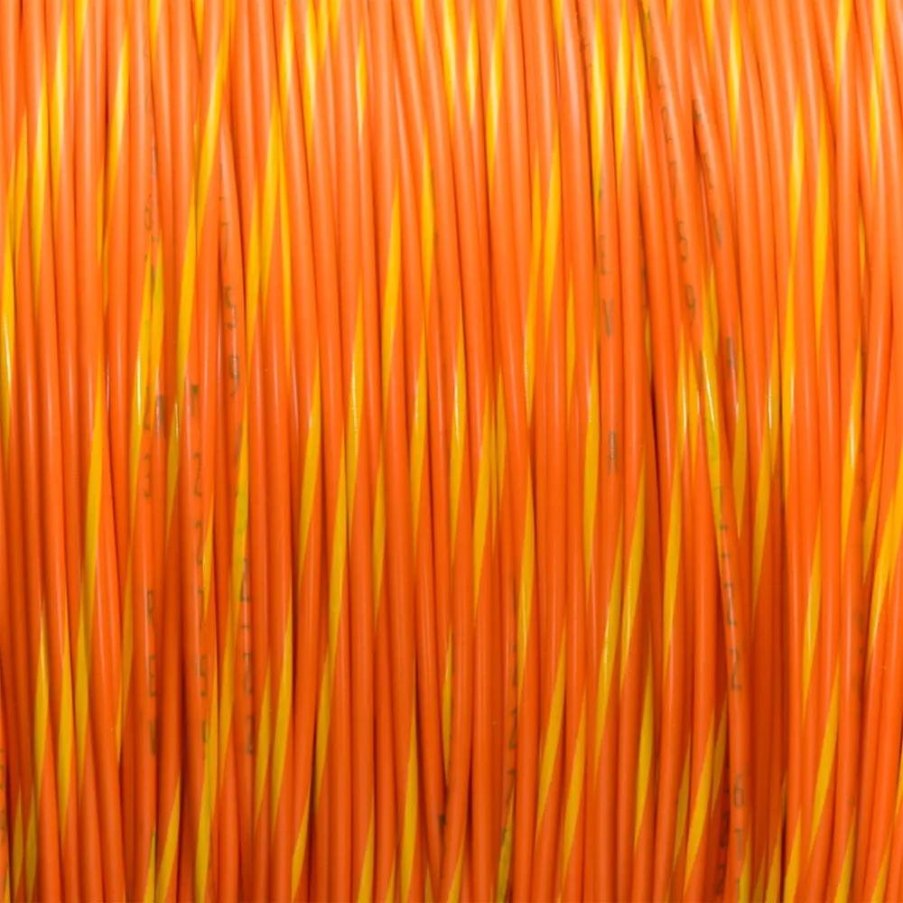 Orange/Yellow Wire Tefzel 22 AWG - M22759/32-22-34