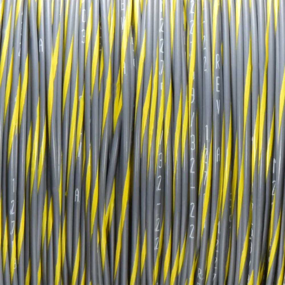 Gray/Yellow Wire Tefzel 22 AWG - M22759/32-22-84