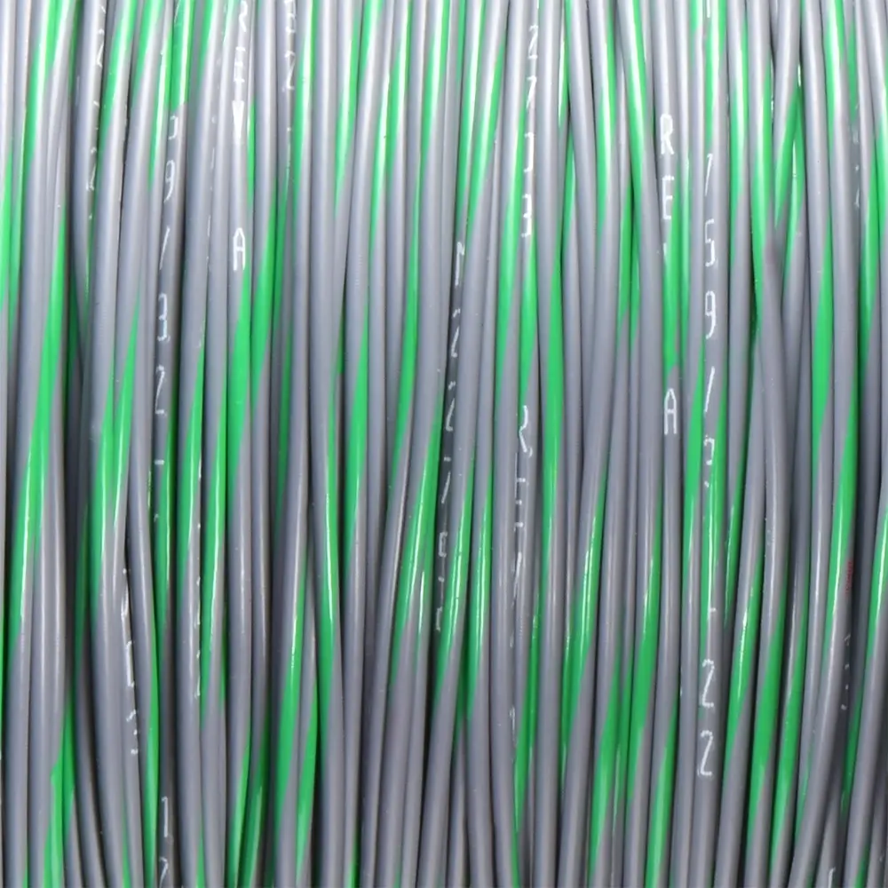 Gray/Green Wire Tefzel 22 AWG - M22759/32-22-85