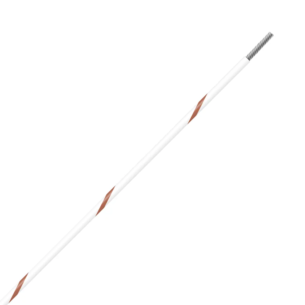 White/Brown Wire Tefzel 24 AWG - M22759/32-24-91