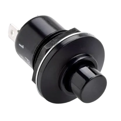 Sealed Momentary PUSHBUTTON Switch OFF-ON BLK - MS25089-1C
