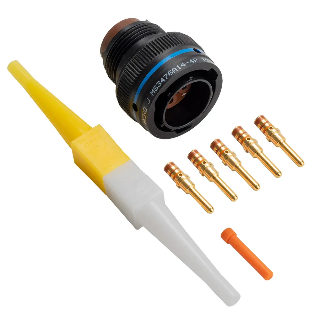 MS3476A14-4P Plug Connector Black
