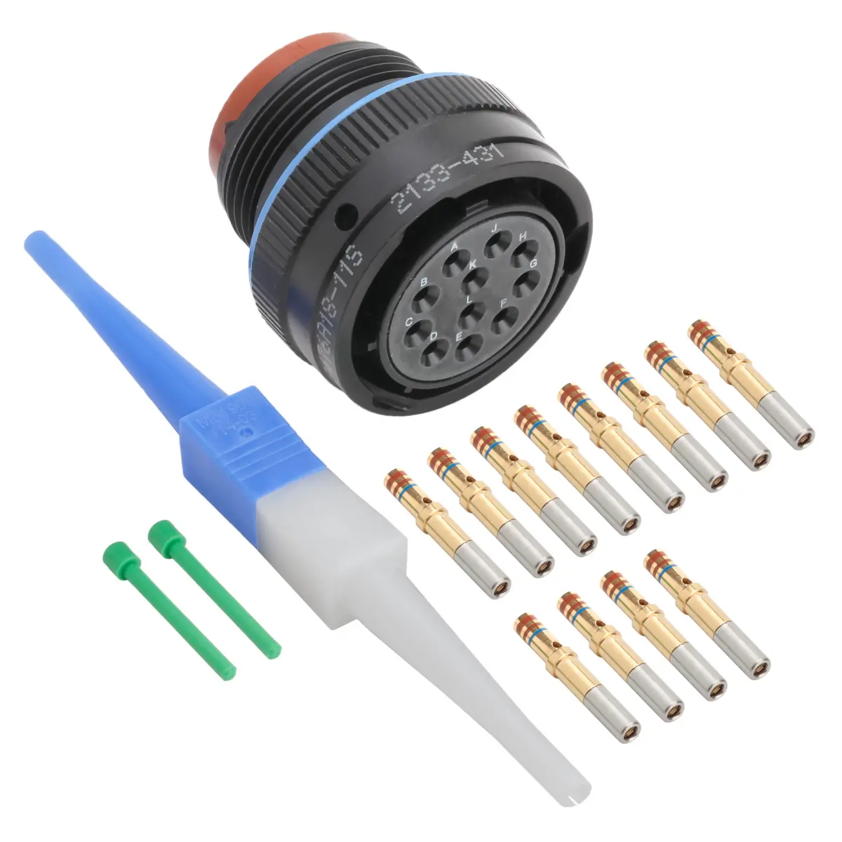 MS3476A18-11S Plug Connector Black