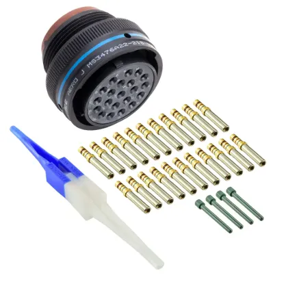 MS3476A22-21S Plug Connector Black
