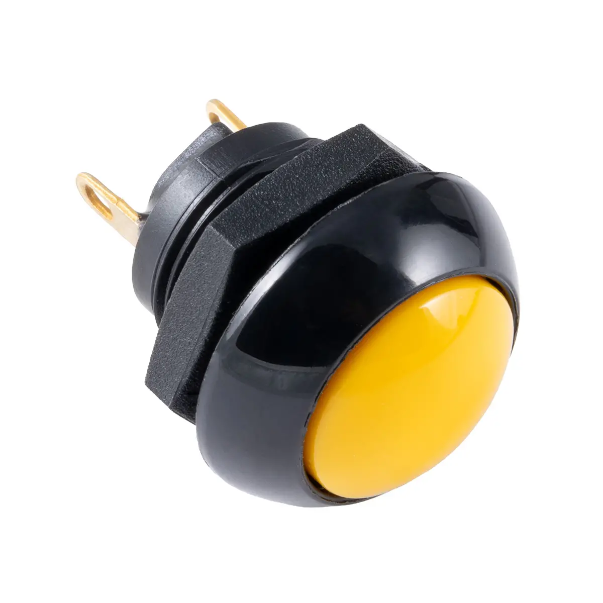 P9, Yellow, Momentary, Push Button, N.O. - P9-111124