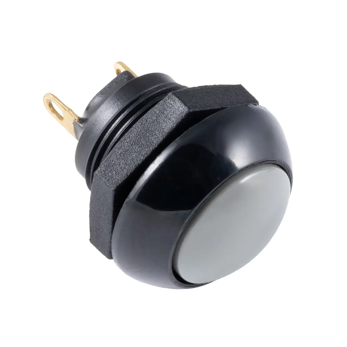 P9, Gray, Momentary, Push Button, N.O. - P9-111128