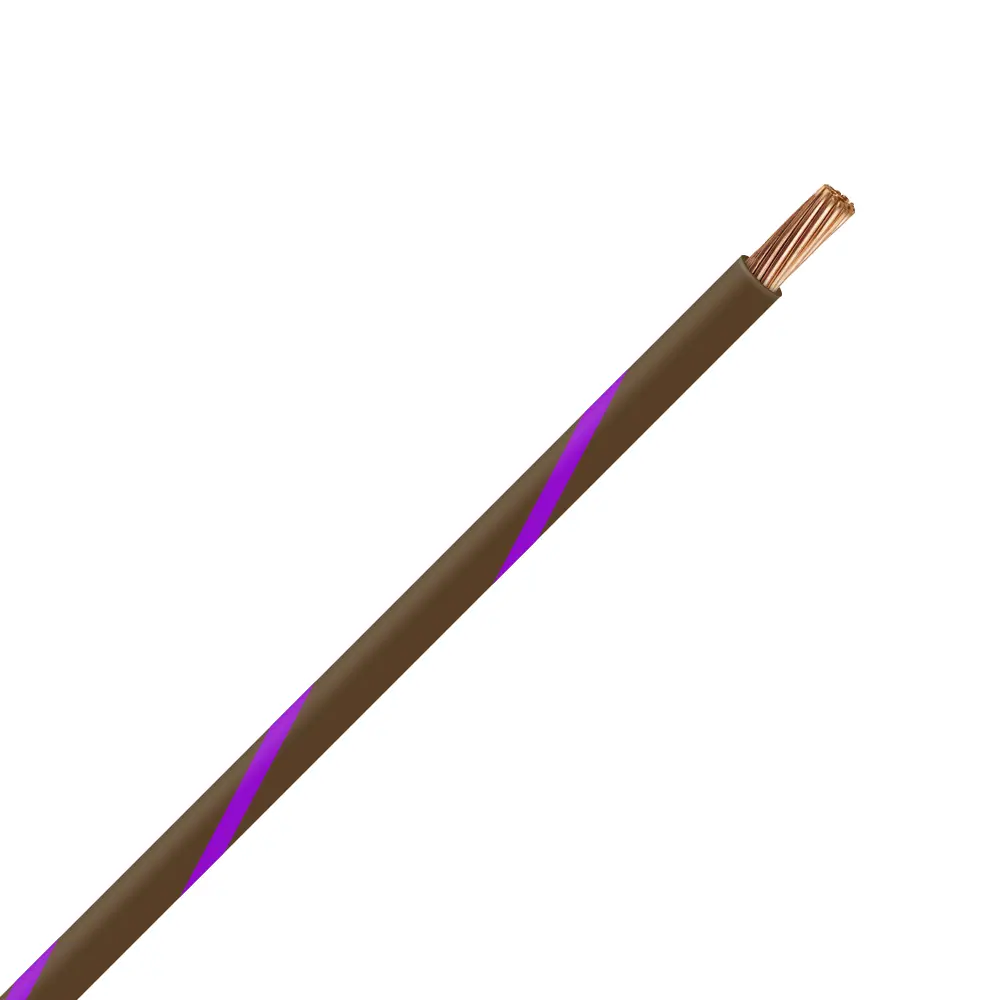 TXL 14 Brown/Purple Striped Wire - TXL-14-17