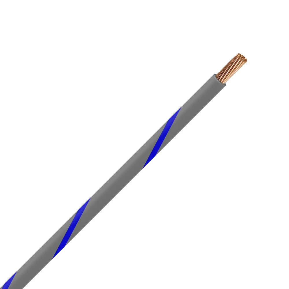 TXL 14 Gray/Blue Striped Wire - TXL-14-86