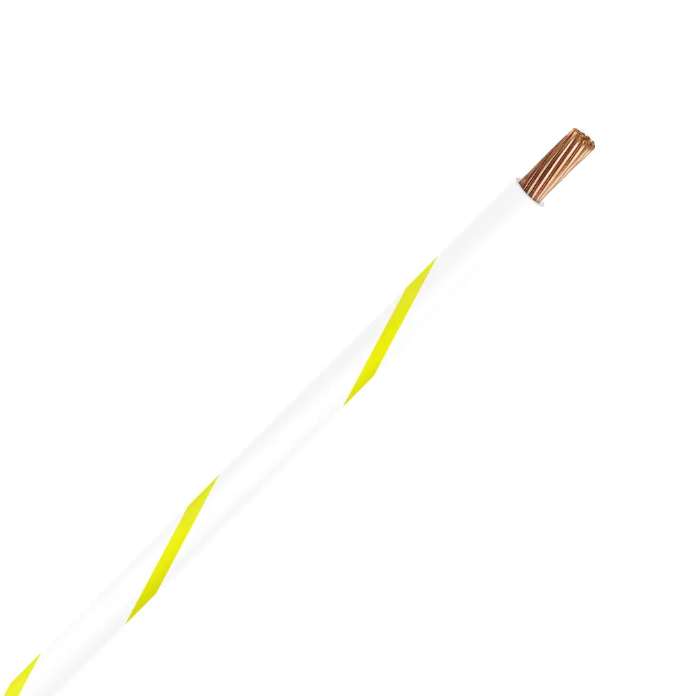 TXL 14 White/Yellow Striped Wire - TXL-14-94