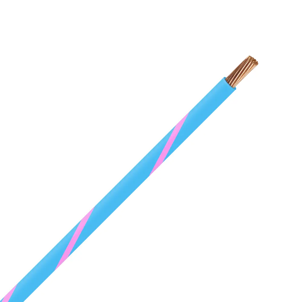 TXL 14 Light Blue/Pink Striped Wire - TXL-14-LBP