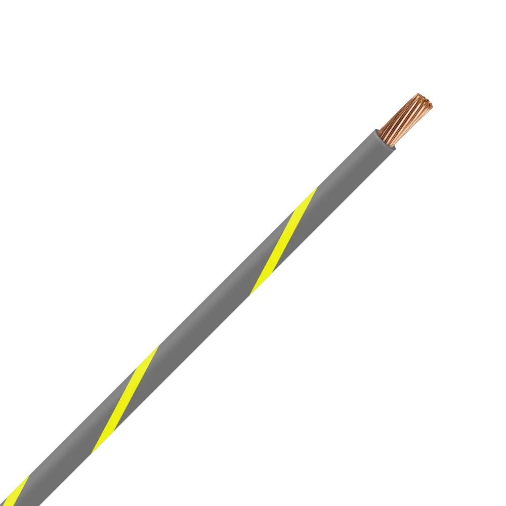 TXL 16 Gray/Yellow Striped Wire - TXL-16-84