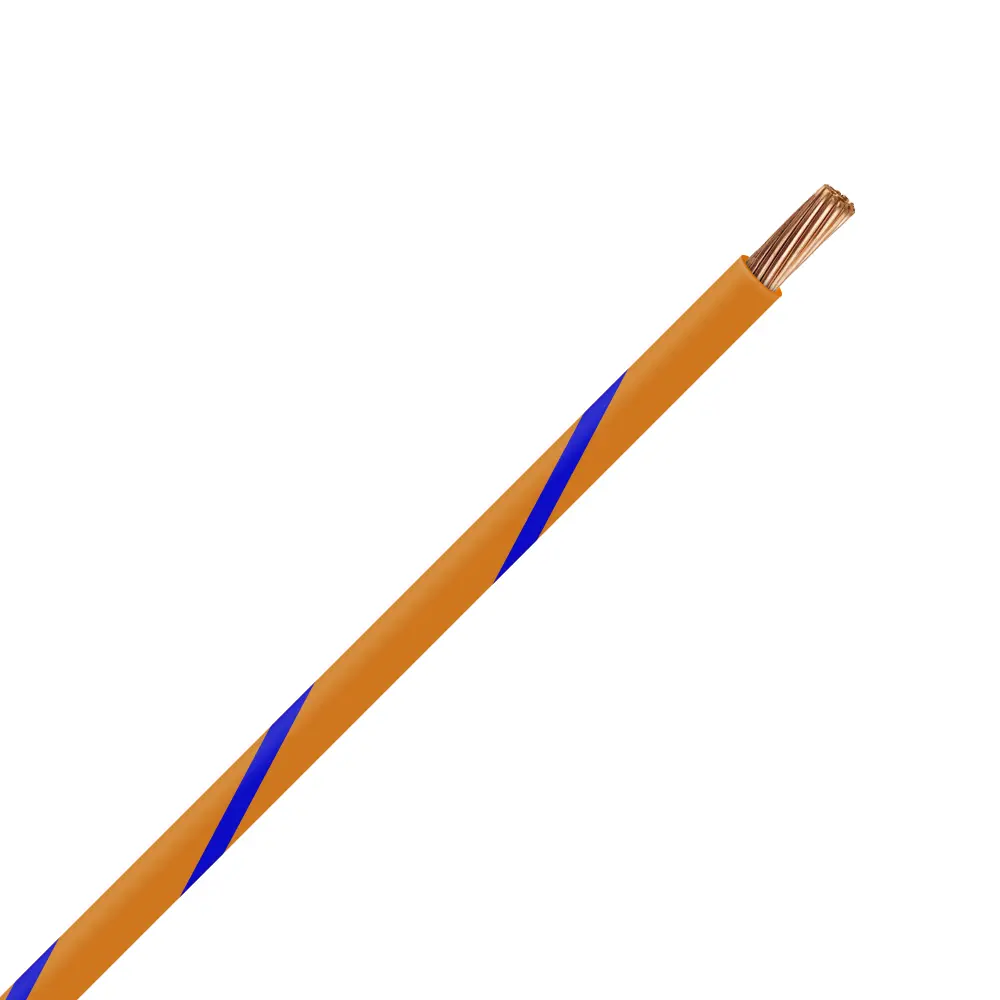 TXL 18 Orange/Blue Striped Wire - TXL-18-36