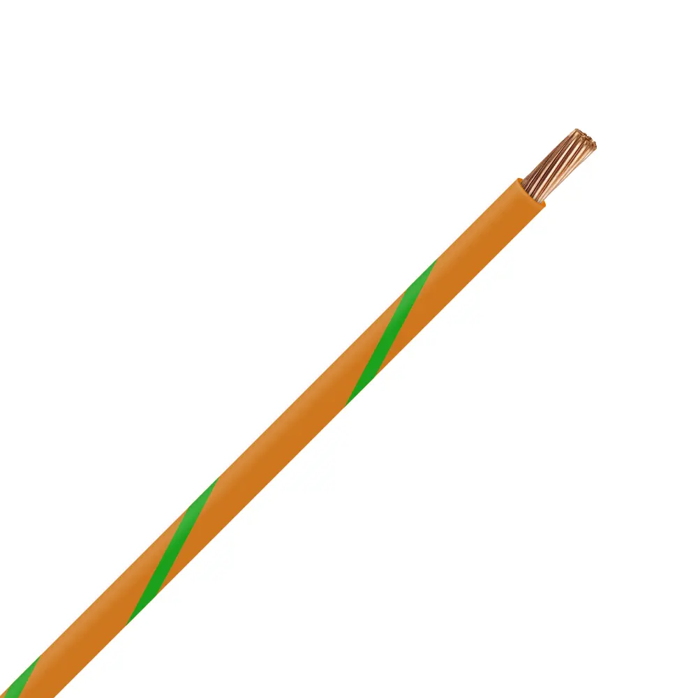 TXL 20 Orange/Green Striped Wire - TXL-20-35