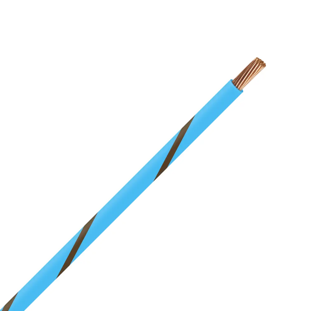 TXL 20 Light Blue/Brown Striped Wire - TXL-20-LB1