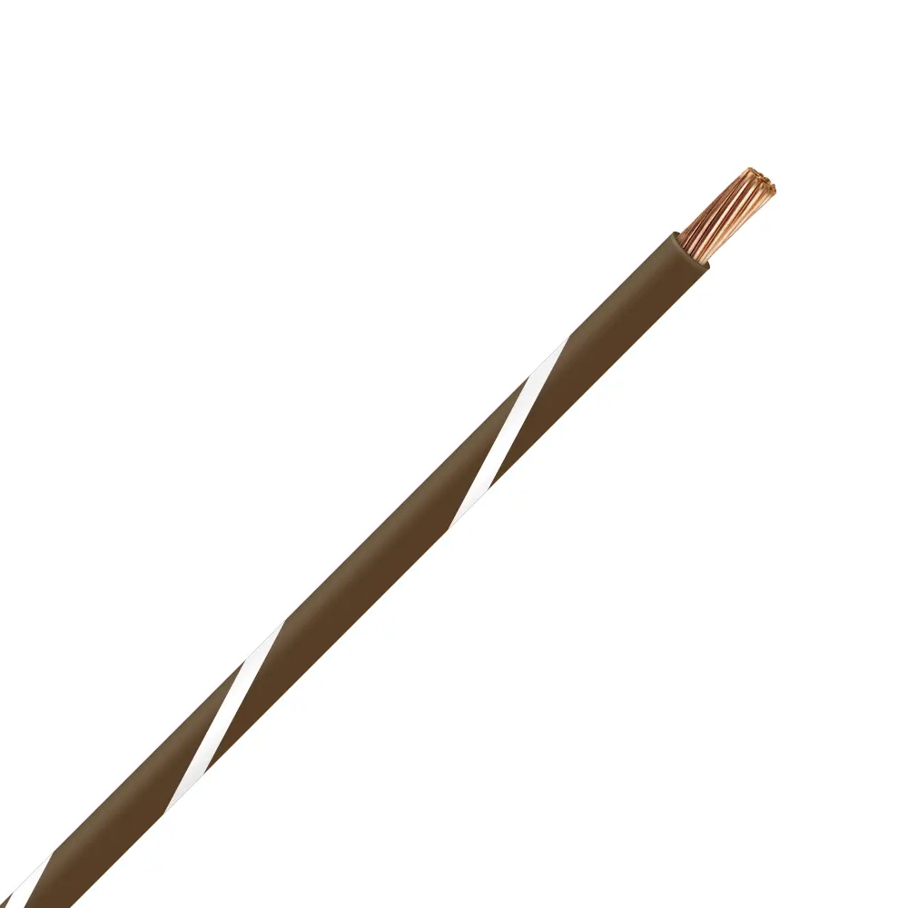 TXL 22 Brown/White Striped Wire - TXL-22-19