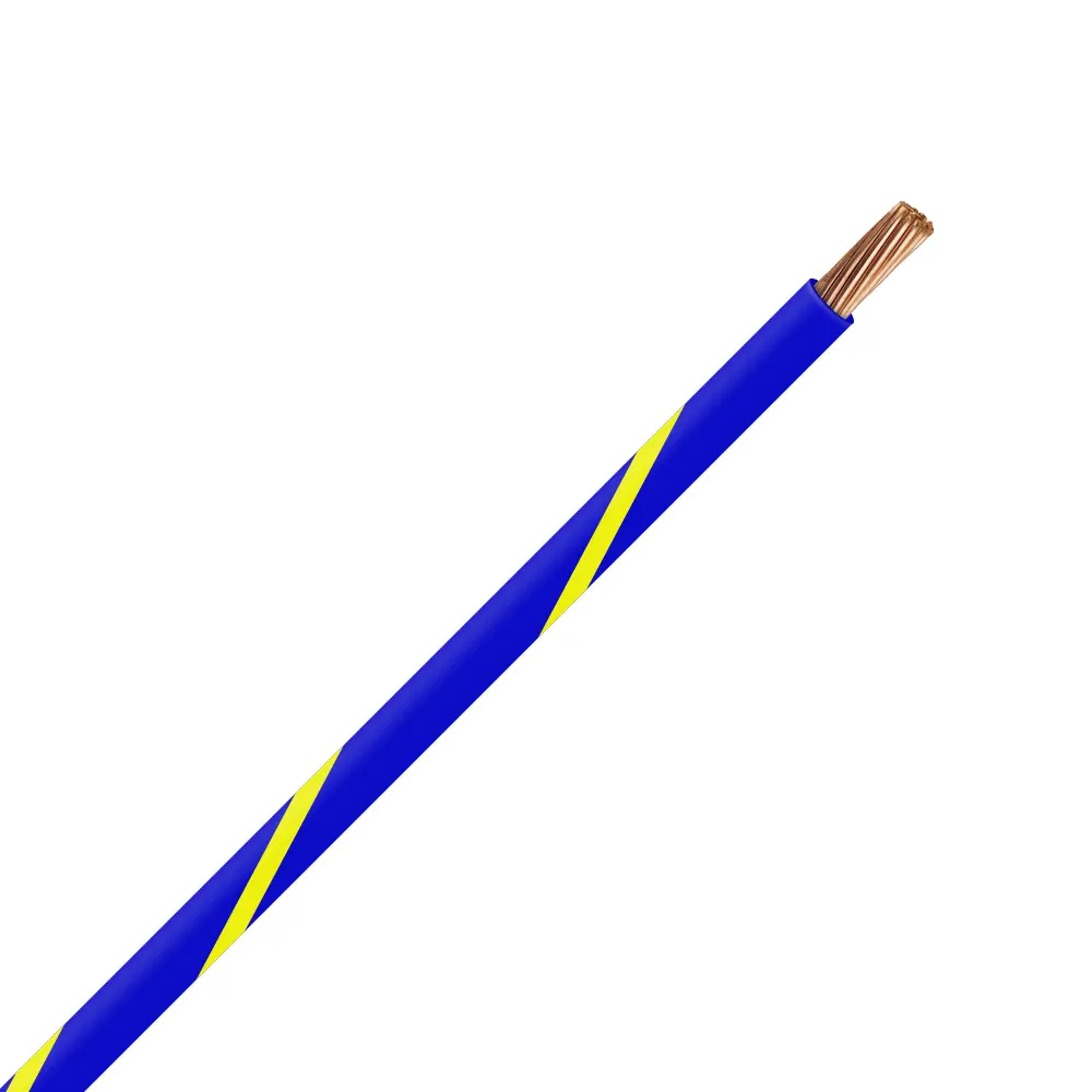 TXL 22 Blue/Yellow Striped Wire - TXL-22-64