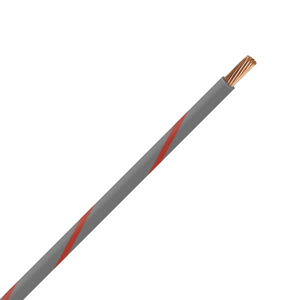 TXL 22 Gray/Red Striped Wire - TXL-22-82
