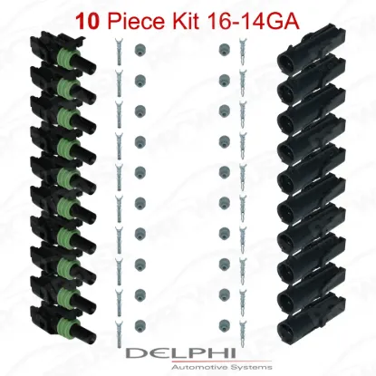 Weather-Pack 1 Way 16-14 Ga 10 PCKit - WP1-16-14-10PC