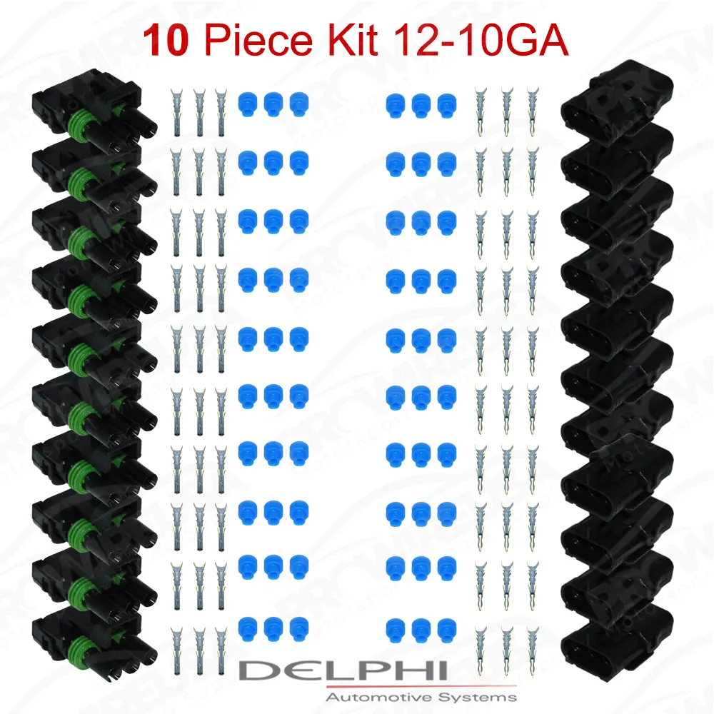 Weather-Pack 3 Way 12-10 Ga 10 PCKit - WP3-12-10-10PC