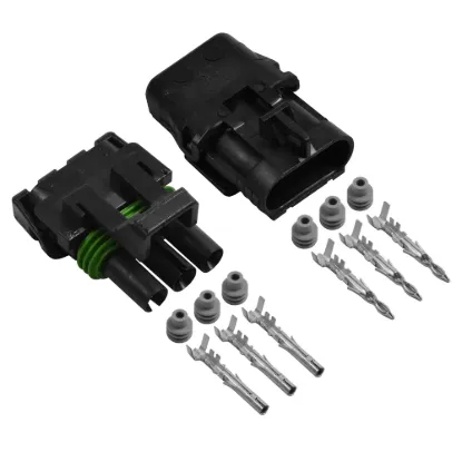 Weather Pack 3 Pin Connector Kit 16-14 Ga - WP3-16-14