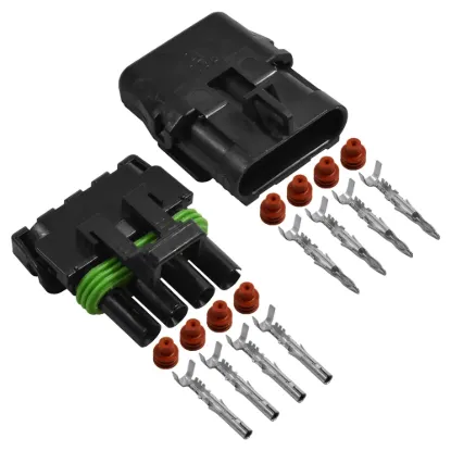 Weather Pack 4 Pin Connector Kit 18-22 Ga - WP4-18-22