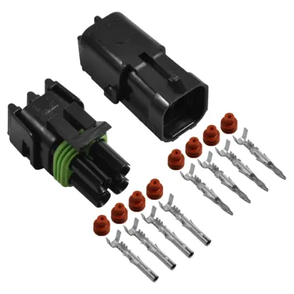 Weather-Pack 4 Way 18-22 Ga Kit-SQR - WP4-SQR-18-22