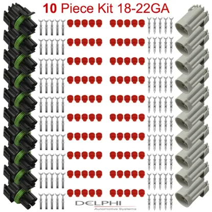 Weather-Pack 5 Way 18-22 Ga 10 PCKit - WP5-18-22-10PC